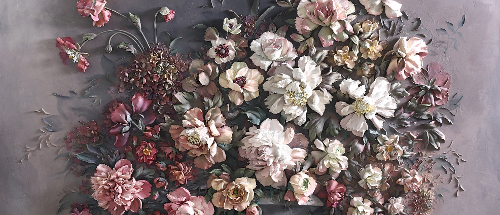 Советы по созданию объёмного натюрморта из текстурной пасты 